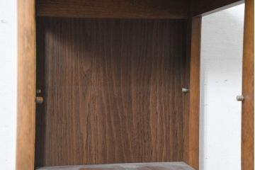 中古　美品　カリモク家具(karimoku)　洗練されたデザインが上品な5段シューズラック(収納棚、玄関収納、靴棚、スリッパラック)(R-084518)