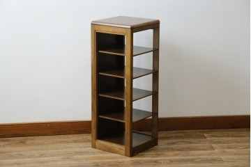 中古　美品　カリモク家具(karimoku)　洗練されたデザインが上品な5段シューズラック　(R-084518)