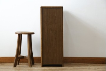 中古　美品　カリモク家具(karimoku)　洗練されたデザインが上品な5段シューズラック　(R-084518)