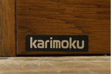 中古　美品　カリモク家具(karimoku)　洗練されたデザインが上品な5段シューズラック　(R-084518)