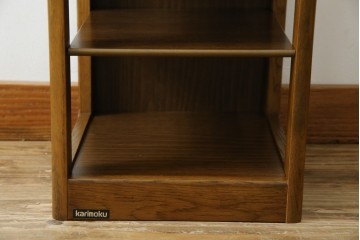 中古　美品　カリモク家具(karimoku)　洗練されたデザインが上品な5段シューズラック　(R-084518)