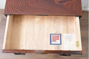 中古　美品　岩谷堂箪笥　小物整理におすすめ!迫力のある金具が目を引く極小箪笥(収納タンス、引き出し、チェスト、小物収納)(R-084519)
