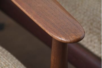 デンマークビンテージ　France&Son(フランス&サン)　Grete Jalk(グレーテ・ヤルク)デザイン　チーク材　1人掛けソファ2脚セット　(R-084524)