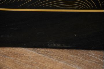 中古　超美品!!　輪島塗り　名工 川端光峰作　金蒔絵で羽の一本一本まで表現された美しい鶴に目を惹かれる折り畳み可能な大型の衝立(つい立て、衝い立て、パーティション、間仕切り)(定価約400万円)(R-084525)