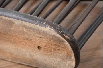 ビンテージ雑貨　飛騨産業　キツツキ　アイデア次第で使い方色々!籠のようなデザインが可愛らしいマガジンラック(収納、かご、ヴィンテージ)(R-084540)