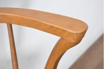 中古　飛騨産業　キツツキ　クラシカルで上品な雰囲気が魅力のウィンザーベンチ(ウィンザーチェア、板座チェア、長イス、長椅子、木製ベンチ、2人掛けベンチ)(R-084541)