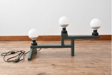 中古　特大1メートル超　希少!!　作家物!!　ステンドグラス芸術家　伊藤誠二　大作!!重厚な存在感と繊細な色彩美を兼ね備えた大型アートオブジェのフロア照明　定価約300万円　(R-084542)