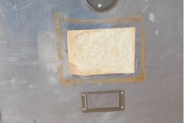 和製ビンテージ　お部屋のアクセントになるジュラルミン船トランク(ジュラルミントランク、アルミトランク、収納、ディスプレイ、ヴィンテージ)(R-084547)