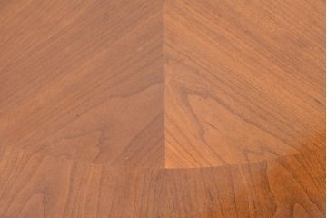 中古　美品　DREXEL HERITAGE(ドレクセルヘリテイジ)　Et Cetera(エトセトラ)コレクション　優美なシルエットが目を引く小振りサイズのラウンドテーブル(ダイニングテーブル、丸テーブル、コーヒーテーブル、カフェテーブル)(R-084559)