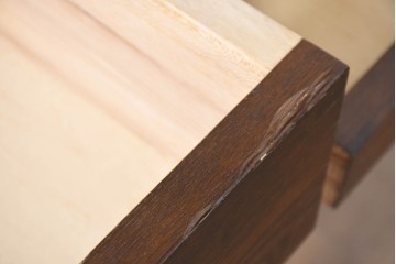 中古　美品　民芸家具　和光　ナラ材　落ち着いた佇まいが魅力的な水屋箪笥　(R-084580)