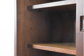 中古　美品　民芸家具　和光　ナラ材　落ち着いた佇まいが魅力的な水屋箪笥　(R-084580)