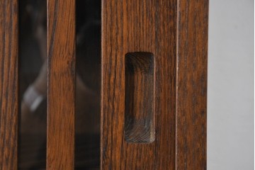 中古　美品　民芸家具　和光　ナラ材　落ち着いた佇まいが魅力的な水屋箪笥　(R-084580)