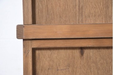 中古　美品　民芸家具　和光　ナラ材　落ち着いた佇まいが魅力的な水屋箪笥　(R-084580)