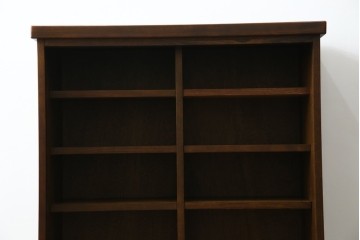 中古　美品　民芸家具　和光　ナラ材　落ち着いた佇まいが魅力的な水屋箪笥サイドキャビネット　(R-084581)