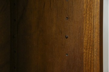 中古　美品　民芸家具　和光　ナラ材　落ち着いた佇まいが魅力的な水屋箪笥サイドキャビネット　(R-084581)