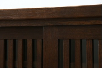 中古　美品　民芸家具　和光　ナラ材　落ち着いた佇まいが魅力的な水屋箪笥サイドキャビネット　(R-084581)