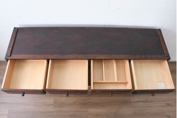 《天板取り付け加工費込み》　中古　九州民芸家具　洗練された和モダンな雰囲気を漂わせるサイドボード　(R-084586)