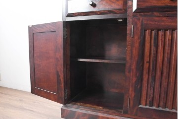 《天板取り付け加工費込み》　中古　九州民芸家具　洗練された和モダンな雰囲気を漂わせるサイドボード　(R-084586)