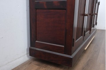 《天板取り付け加工費込み》　中古　九州民芸家具　洗練された和モダンな雰囲気を漂わせるサイドボード　(R-084586)