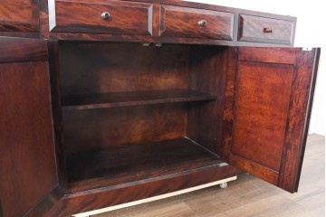 《天板取り付け加工費込み》　中古　九州民芸家具　洗練された和モダンな雰囲気を漂わせるサイドボード　(R-084586)