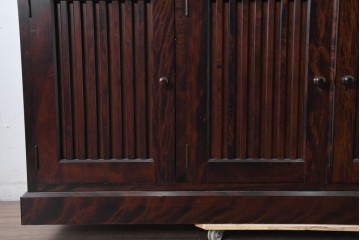 《天板取り付け加工費込み》　中古　九州民芸家具　洗練された和モダンな雰囲気を漂わせるサイドボード　(R-084586)