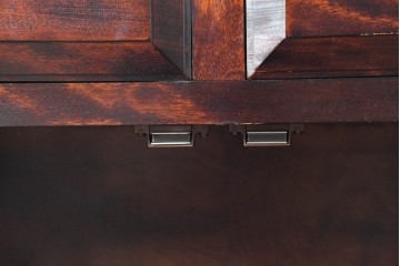 《天板取り付け加工費込み》　中古　九州民芸家具　洗練された和モダンな雰囲気を漂わせるサイドボード　(R-084586)