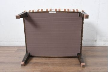  カリモク家具(karimoku)　domani(ドマーニ)　QUEENS LIFE(クイーンズライフ)　クラシカルな空間を演出するスツール　定価約10万円相当　(R-084590)