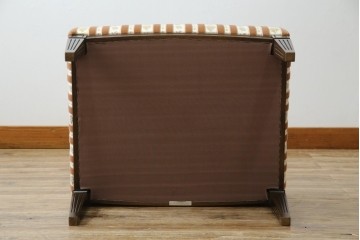 中古　カリモク家具(karimoku)　domani(ドマーニ)　QUEENS LIFE(クイーンズライフ)　クラシカルな空間を演出するスツール　定価約10万円相当　(R-084590)