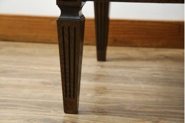 中古　カリモク家具(karimoku)　domani(ドマーニ)　QUEENS LIFE(クイーンズライフ)　クラシカルな空間を演出するスツール　定価約10万円相当　(R-084590)