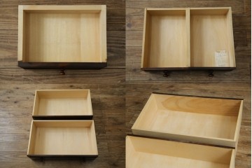 中古　美品　北海道民芸家具　シンプルながら細部までこだわり抜かれた作りが魅力のライティングビューロー　(R-084593)