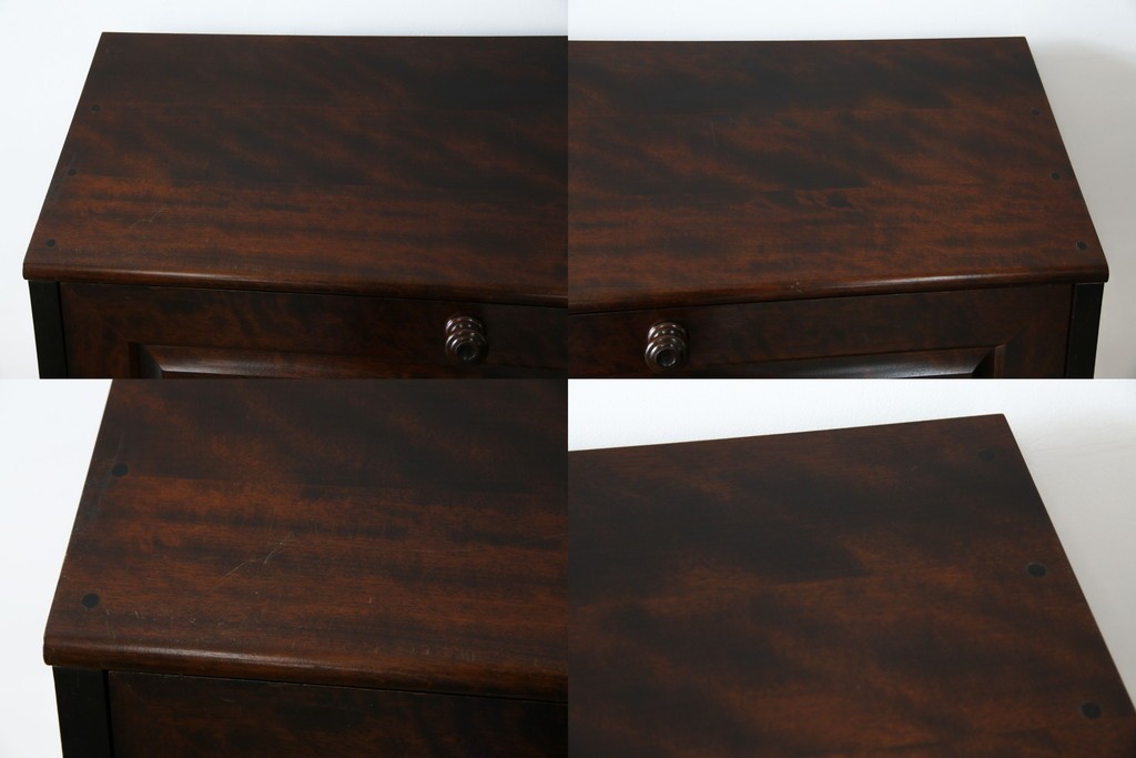 中古　美品　北海道民芸家具　シンプルながら細部までこだわり抜かれた作りが魅力のライティングビューロー　(R-084593)