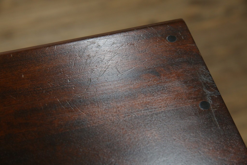 中古　美品　北海道民芸家具　シンプルながら細部までこだわり抜かれた作りが魅力のライティングビューロー　(R-084593)