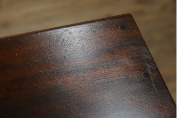 中古　美品　北海道民芸家具　シンプルながら細部までこだわり抜かれた作りが魅力のライティングビューロー　(R-084593)