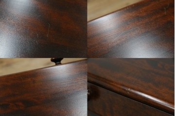 中古　美品　北海道民芸家具　シンプルながら細部までこだわり抜かれた作りが魅力のライティングビューロー　(R-084593)