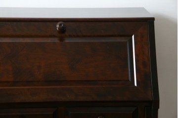 中古　美品　北海道民芸家具　シンプルながら細部までこだわり抜かれた作りが魅力のライティングビューロー　(R-084593)