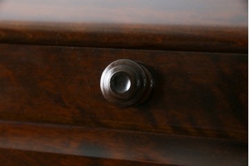 中古　美品　北海道民芸家具　シンプルながら細部までこだわり抜かれた作りが魅力のライティングビューロー　(R-084593)