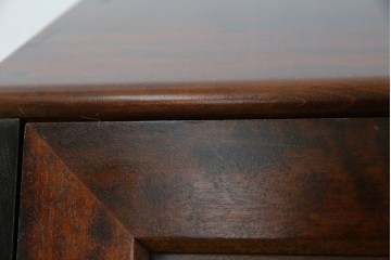 中古　美品　北海道民芸家具　シンプルながら細部までこだわり抜かれた作りが魅力のライティングビューロー　(R-084593)