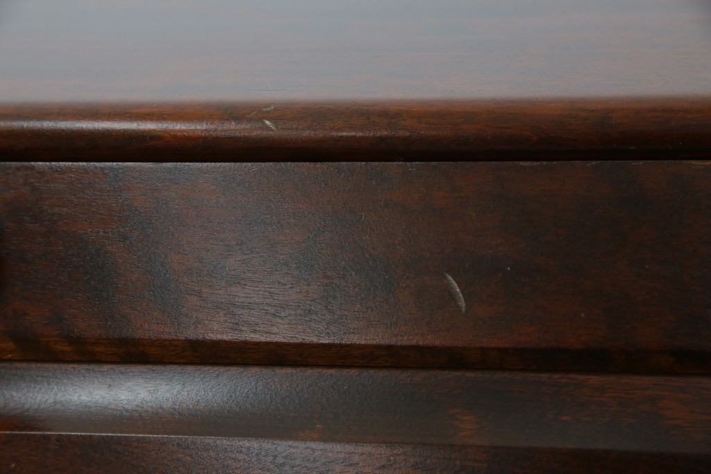 中古　美品　北海道民芸家具　シンプルながら細部までこだわり抜かれた作りが魅力のライティングビューロー　(R-084593)