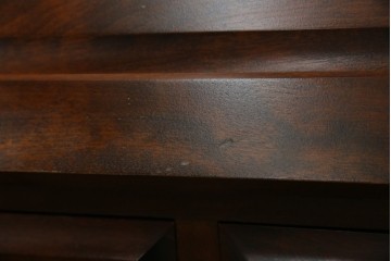 中古　美品　北海道民芸家具　シンプルながら細部までこだわり抜かれた作りが魅力のライティングビューロー　(R-084593)