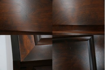 中古　美品　北海道民芸家具　シンプルながら細部までこだわり抜かれた作りが魅力のライティングビューロー　(R-084593)