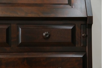 中古　美品　北海道民芸家具　シンプルながら細部までこだわり抜かれた作りが魅力のライティングビューロー　(R-084593)