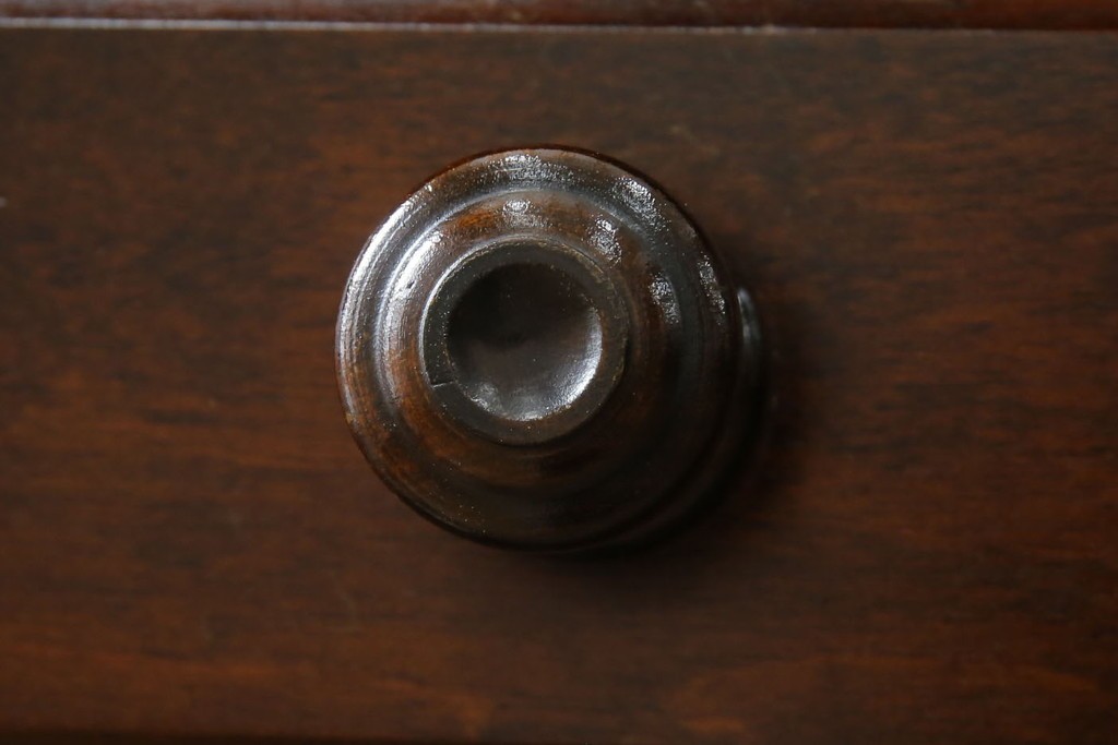 中古　美品　北海道民芸家具　シンプルながら細部までこだわり抜かれた作りが魅力のライティングビューロー　(R-084593)