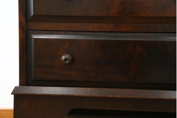 中古　美品　北海道民芸家具　シンプルながら細部までこだわり抜かれた作りが魅力のライティングビューロー　(R-084593)