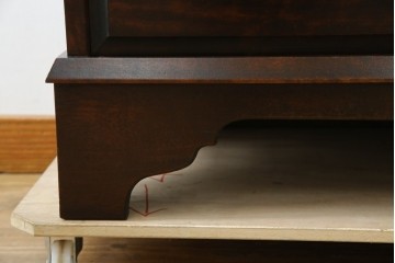 中古　美品　北海道民芸家具　シンプルながら細部までこだわり抜かれた作りが魅力のライティングビューロー　(R-084593)