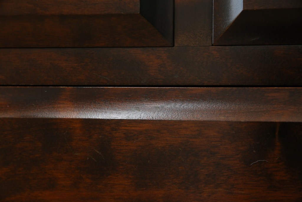 中古　美品　北海道民芸家具　シンプルながら細部までこだわり抜かれた作りが魅力のライティングビューロー　(R-084593)