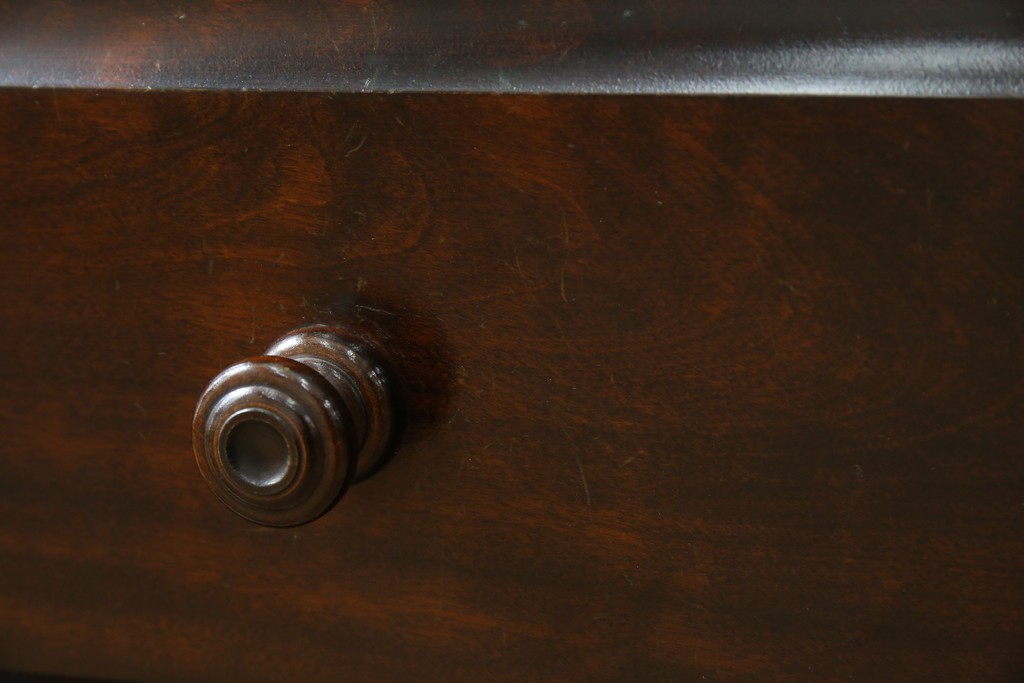 中古　美品　北海道民芸家具　シンプルながら細部までこだわり抜かれた作りが魅力のライティングビューロー　(R-084593)