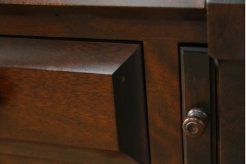 中古　美品　北海道民芸家具　シンプルながら細部までこだわり抜かれた作りが魅力のライティングビューロー　(R-084593)