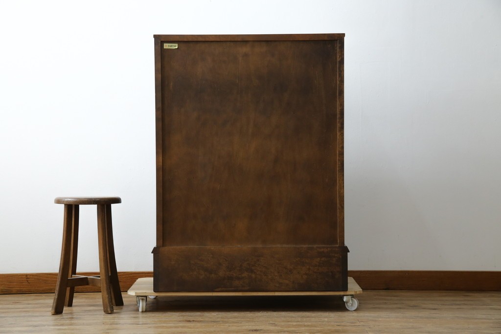 中古　美品　北海道民芸家具　シンプルながら細部までこだわり抜かれた作りが魅力のライティングビューロー　(R-084593)