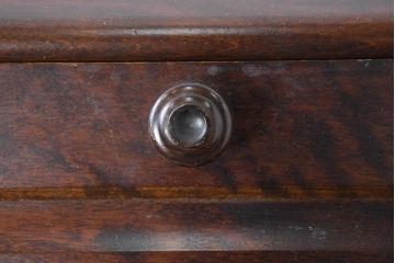 中古　美品　北海道民芸家具　シンプルながら細部までこだわり抜かれた作りが魅力のライティングビューロー(ワークデスク、簿記机、在宅ワーク、在宅用、引き出し、店舗什器)(R-084593)