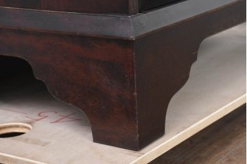 中古　美品　北海道民芸家具　シンプルながら細部までこだわり抜かれた作りが魅力のライティングビューロー(ワークデスク、簿記机、在宅ワーク、在宅用、引き出し、店舗什器)(R-084593)